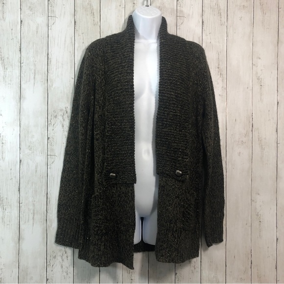 Attention Open Front 2 Pocket Cardigan Large - Picture 1 of 6
